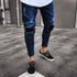 Men jeans Slim Denim Skinny Distressed Pants - menochic